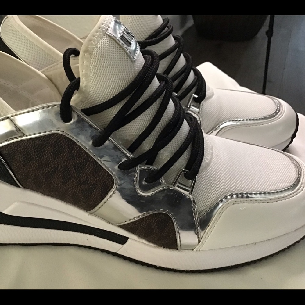 Michael Kors Wedge Sneakers Sz 8 M